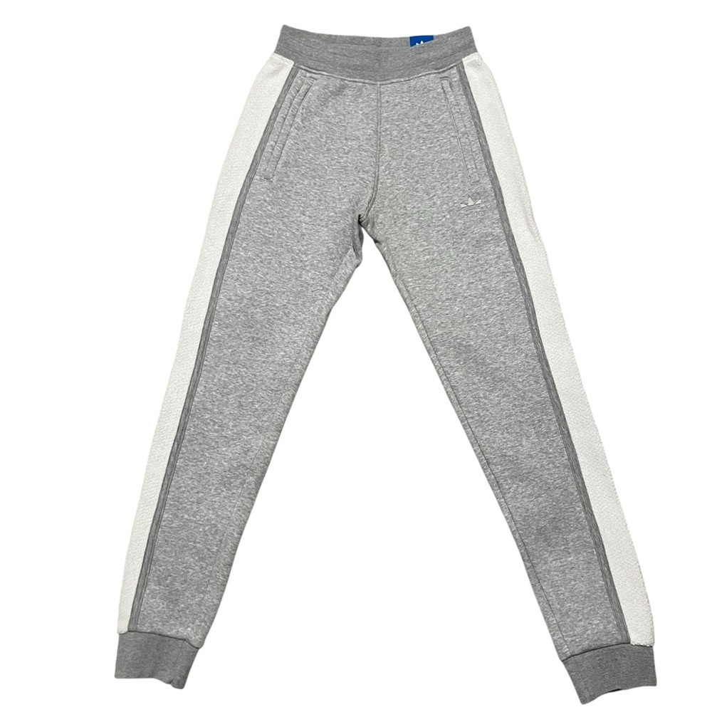 Adidas Trefoil Essentials+ Reverse Material Sweat Pants IM4450 Men Grey size S